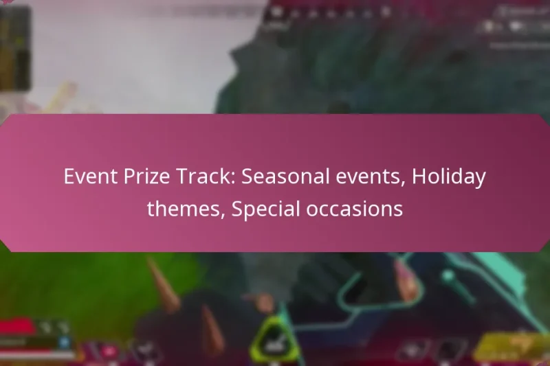 Event Prize Track: Seasonal events, Holiday themes, Special occasions