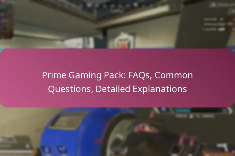 Prime Gaming Pack: FAQs, Common Questions, Detailed Explanations
