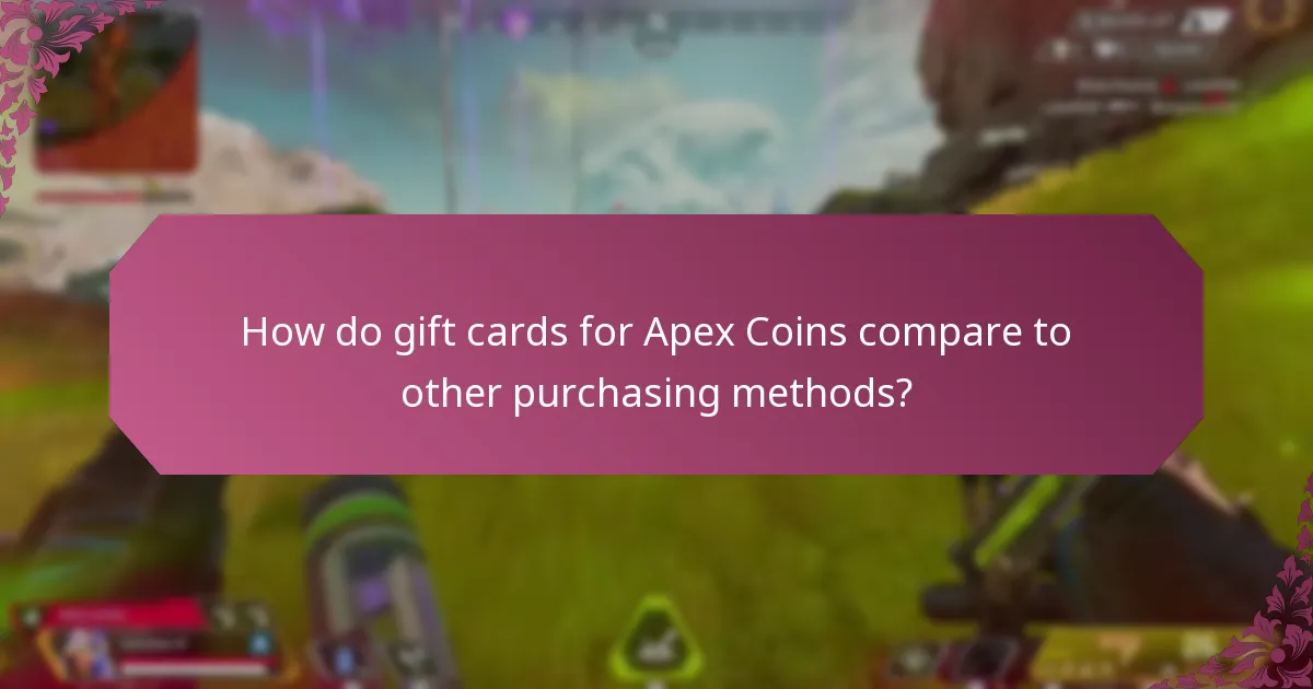 What are the advantages of using gift cards for Apex Coins?