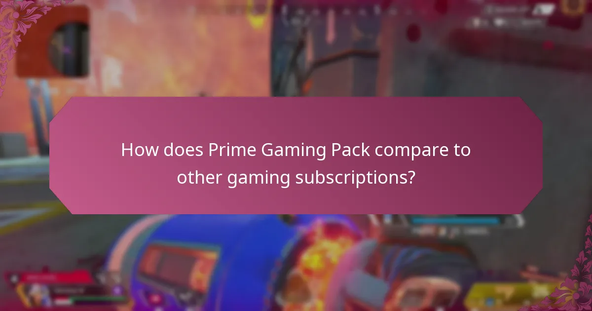 What additional perks come with Prime Gaming Pack?