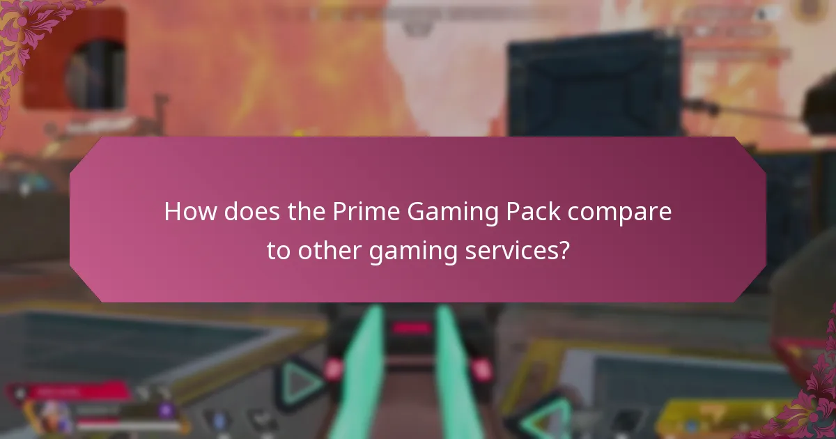 What new features have been introduced in the Prime Gaming Pack?