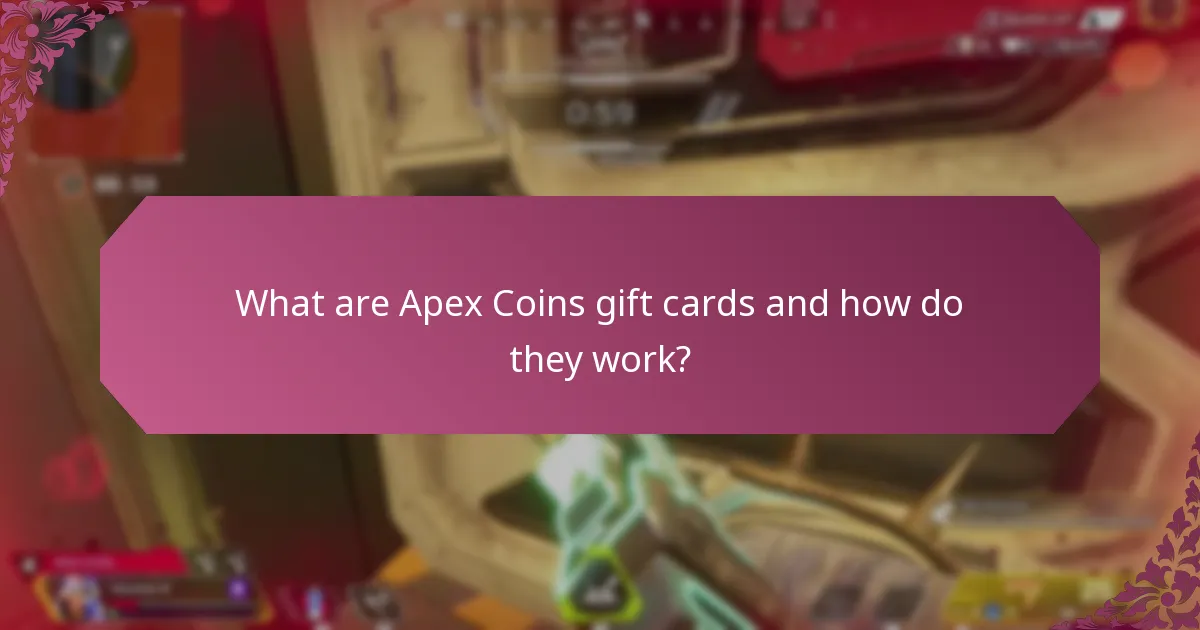 What platforms support Apex Coins gift cards?