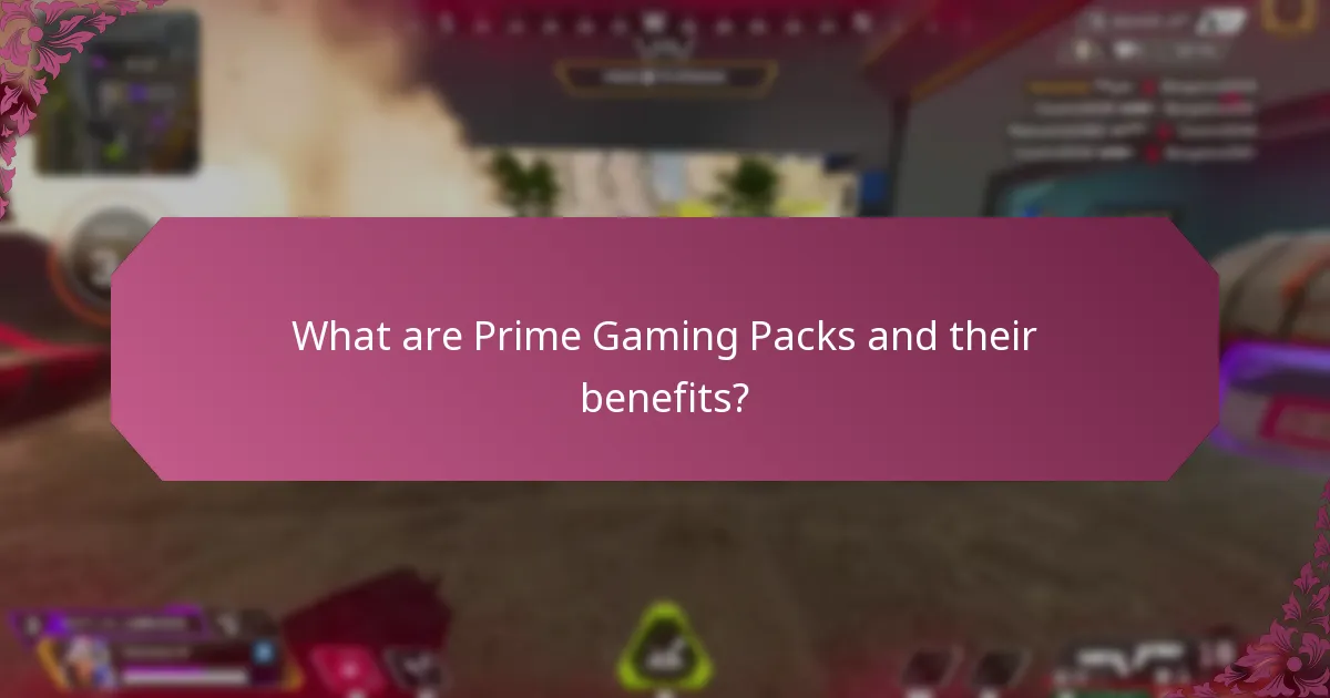 What are the latest updates and changes to Prime Gaming Packs?