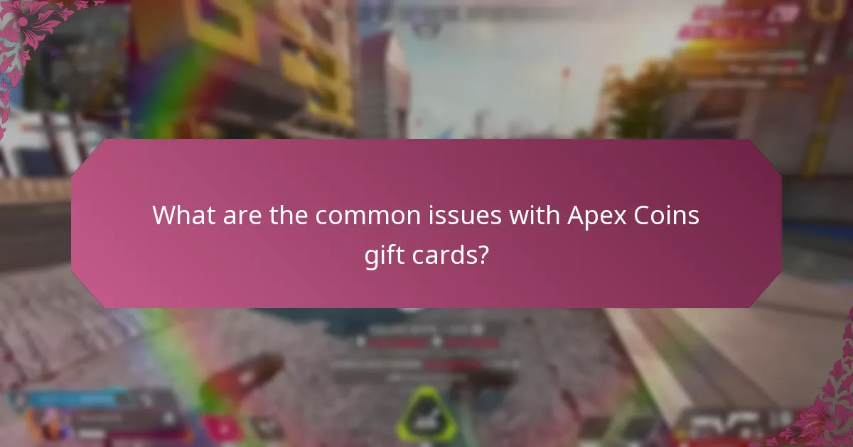 Which troubleshooting resources are available for Apex Coins gift cards?