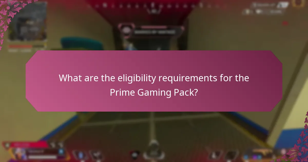 What common issues might arise when claiming the Prime Gaming Pack?