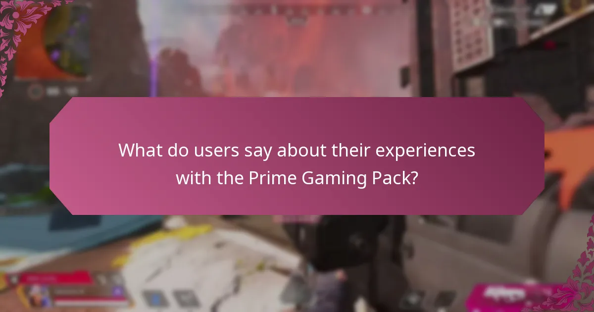What are the key features of the Prime Gaming Pack?