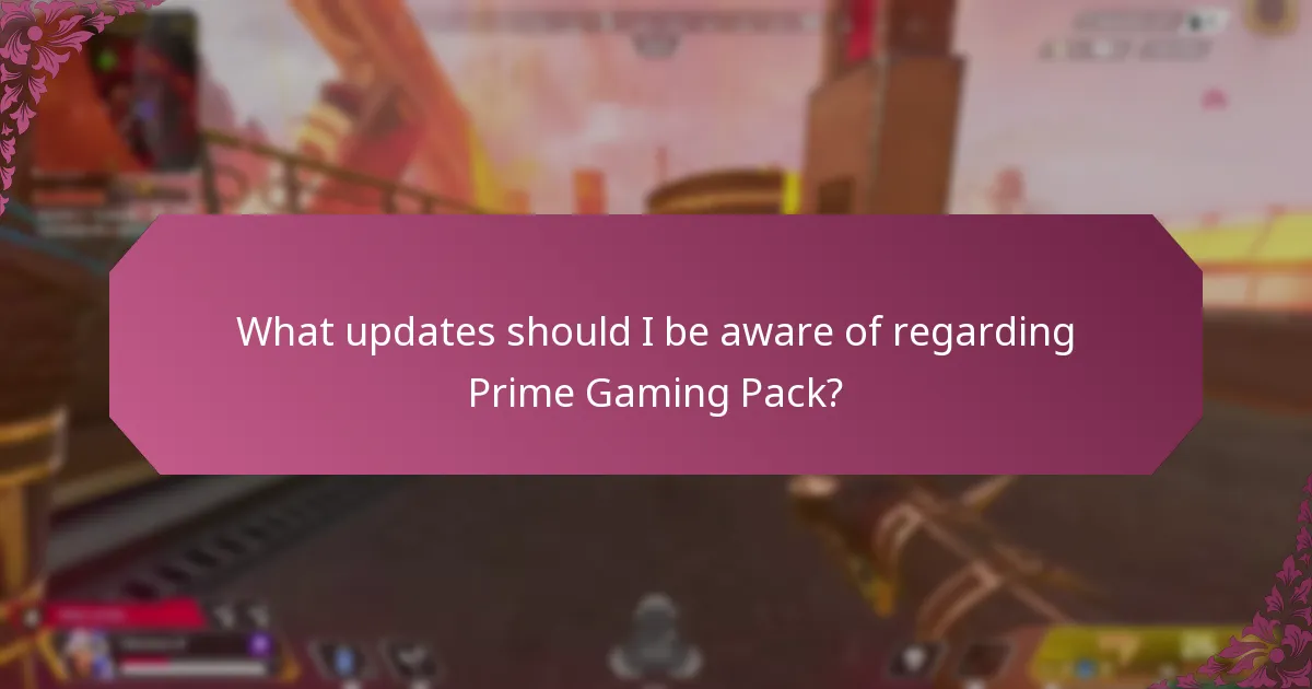 Which error codes are associated with Prime Gaming Pack claims?